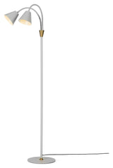 Cozy Floor Lamp 2 Arms, Warm Gray