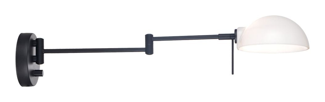 Halo Design Copenhagen Wall lamp with arm, Black