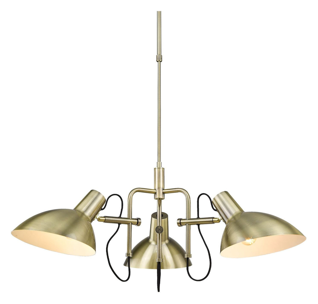 Halo Design Metropole 3 light Antique brass