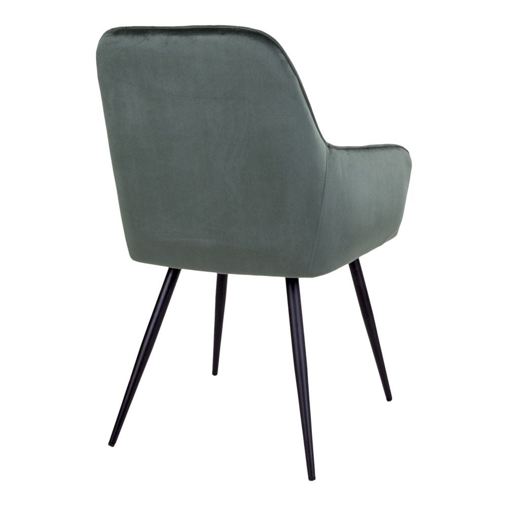 Harbo Dining chair, Green velvet