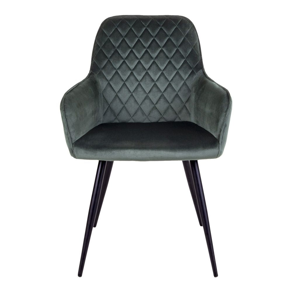 Harbo Dining chair, Green velvet