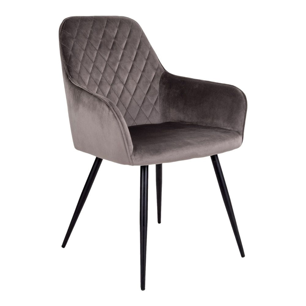 Harbo Dining chair, Mushroom velour