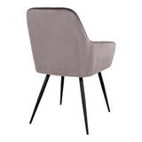 Harbo Dining chair, Mushroom velour