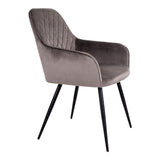 Harbo Dining chair, Mushroom velour