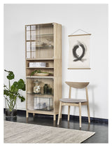 3001 Vitrine cabinet in white oak