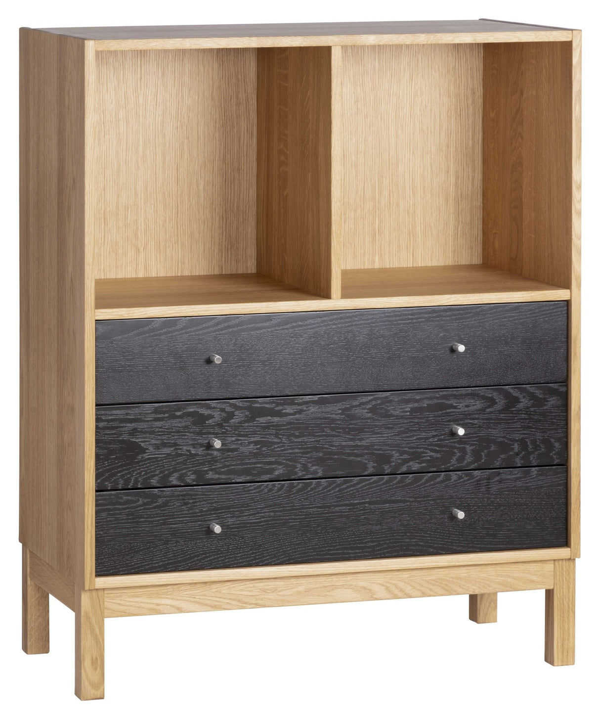 3002 Entrance furniture, Oiled oak and black stained fronts