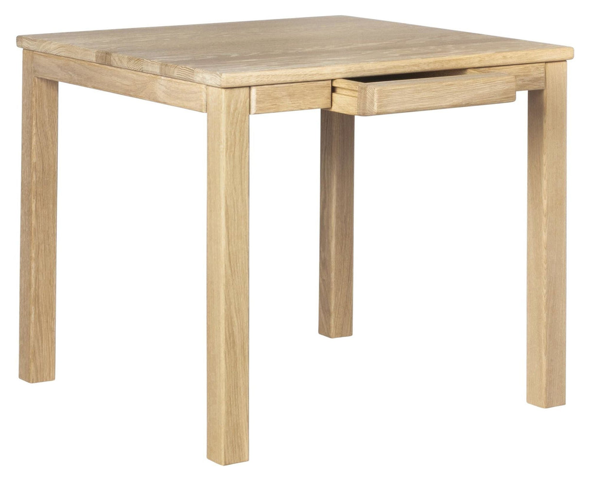 Classic 2B Coffee table with drawer, 60x60, Oiled oak