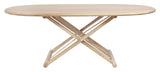 Safari Coffee Table 100 White Oak, 120x80