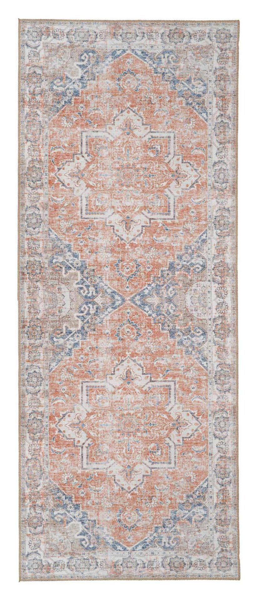 Havana Runner 80x200, Orange/Blue