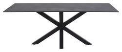 Heaven Dining table with glass / ceramic - Fairbanks Black, 200x100