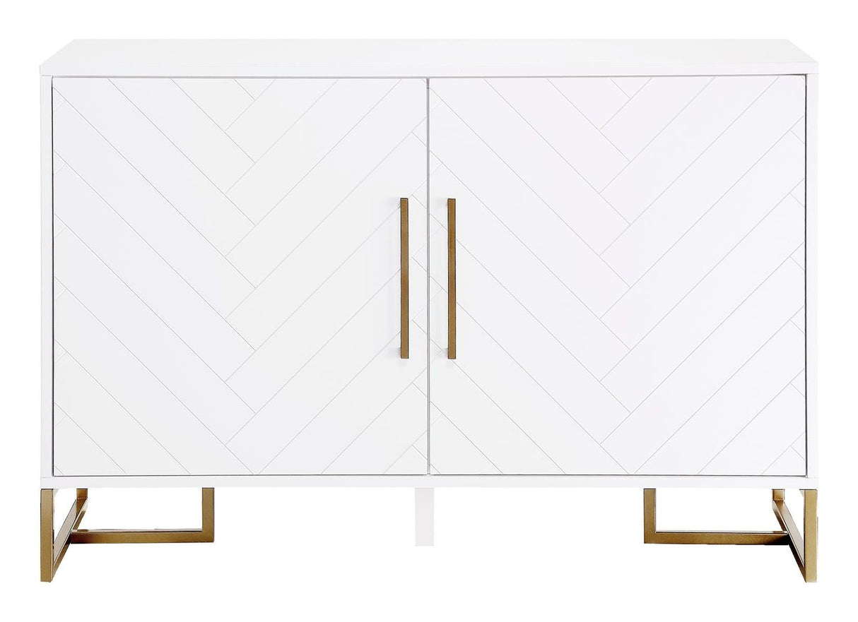 Herringbone Sideboard, White