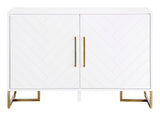 Herringbone Sideboard, White