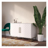 Herringbone Sideboard, White