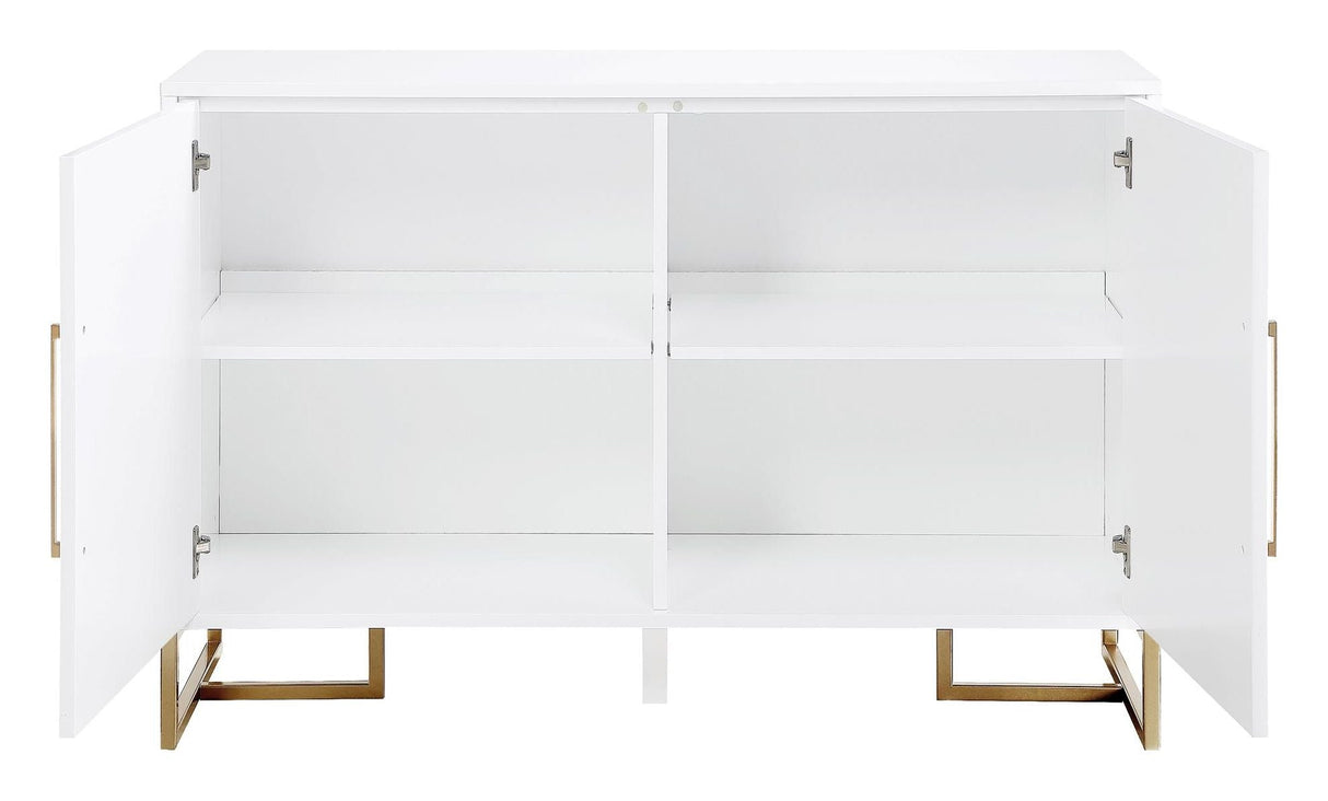 Herringbone Sideboard, White