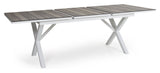 Hillmond Garden table with extension, 166/226x100