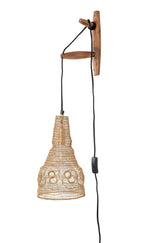 homii Alen Wall Lamp, Mango Wood/Iron