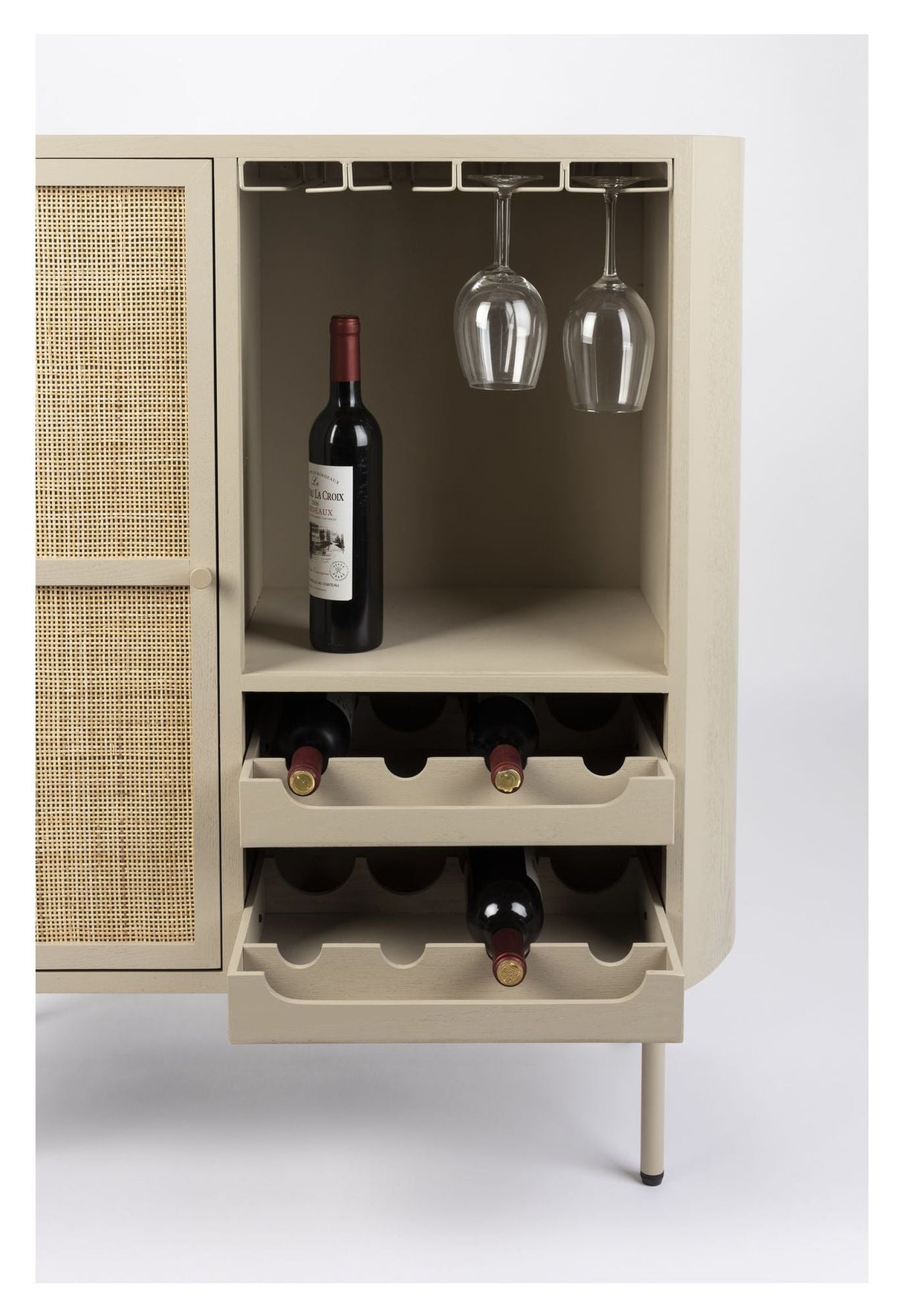 Amaya Bar Cabinet - Beige