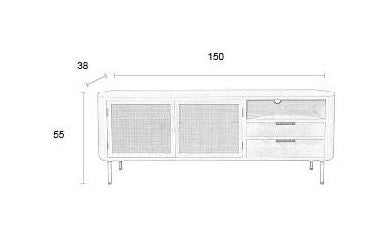 Amaya Sideboard, MDF, Merge, Beige