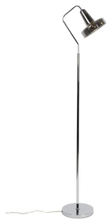 Nixon Floor Lamp w. Smoke-colored glass shade