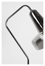 Nixon Floor Lamp w. Smoke-colored glass shade