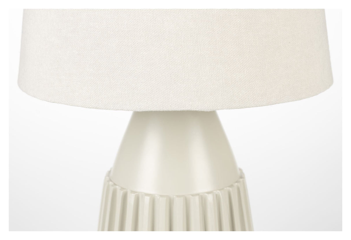 Aysa Table Lamp, Beige Alu/Fabric