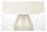 Aysa Table Lamp, Beige Alu/Fabric