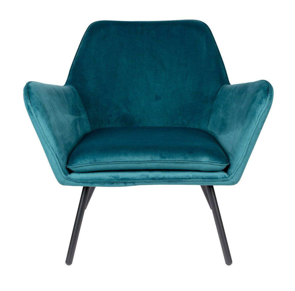 homii Bon Lounge Chair, Blue Velvet