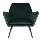 homii Bon Lounge Chair, Green Velvet