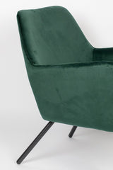 homii Bon Lounge Chair, Green Velvet