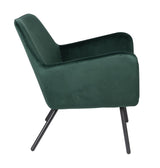 homii Bon Lounge Chair, Green Velvet