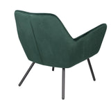 homii Bon Lounge Chair, Green Velvet