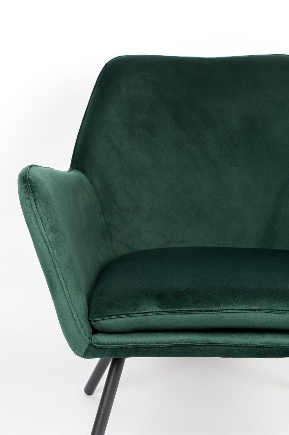 homii Bon Lounge Chair, Green Velvet