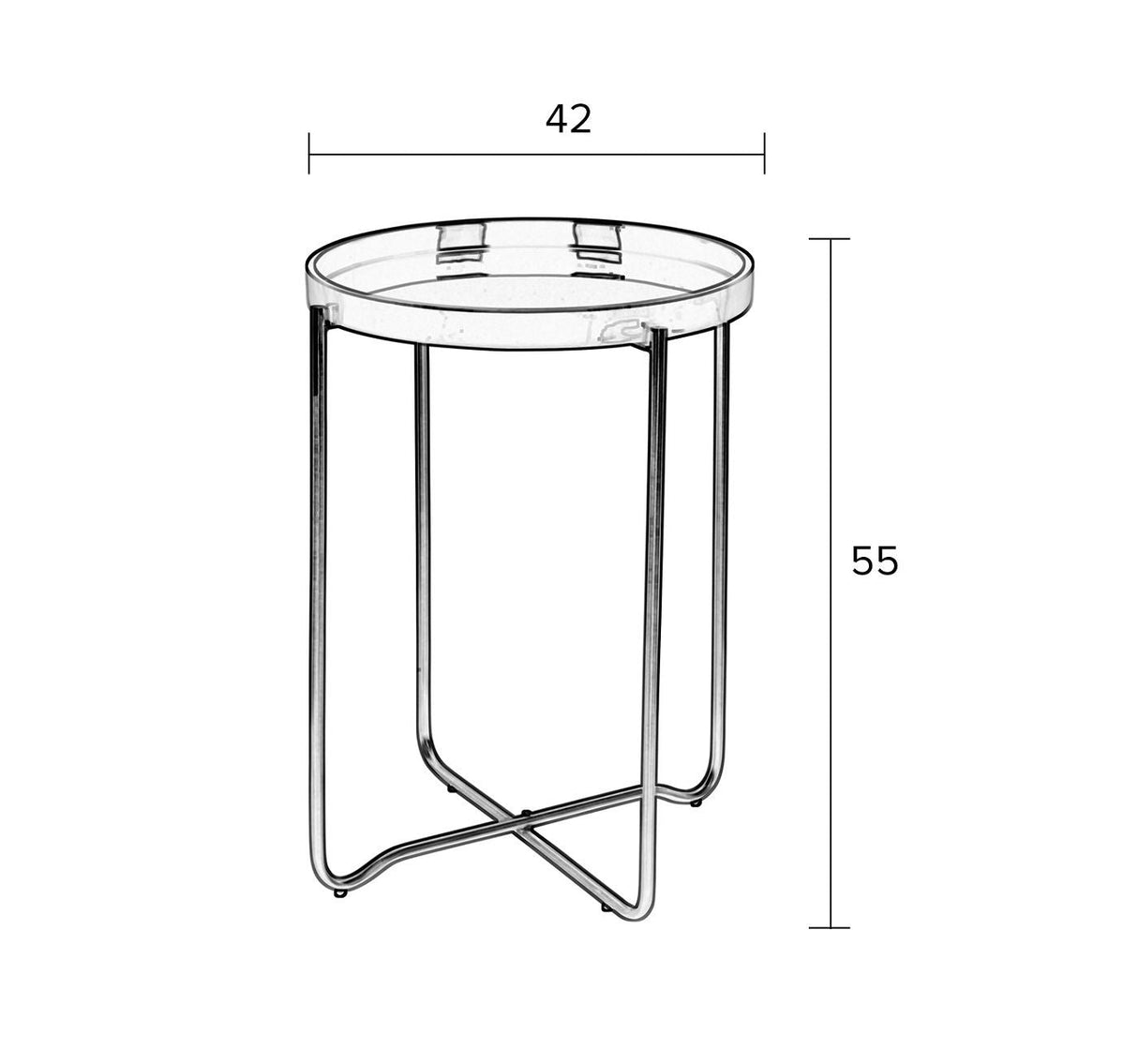 homii Celina Side Table - Dark Green Enamel, Ø42