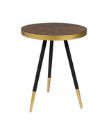 homii Denise Side Table Brown, Ø44