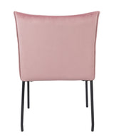 homii Dion Dining chair with armrests, Pink Velour