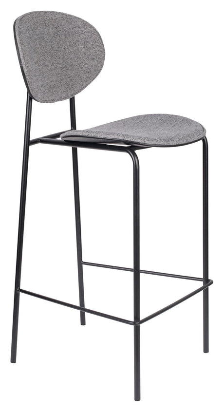 homii Donny bar stool, Gray, SH: 66cm