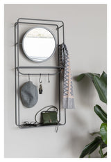 homii Duco Rack with mirror, Gray