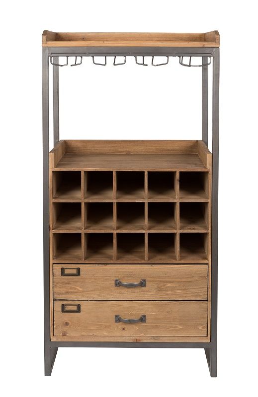 homii Edgar Wine Cabinet, Nature