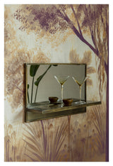 homii Feyza Mirror with shelf, Brass