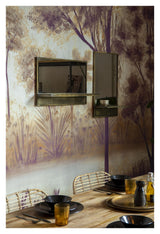 homii Feyza Mirror with shelf, Brass