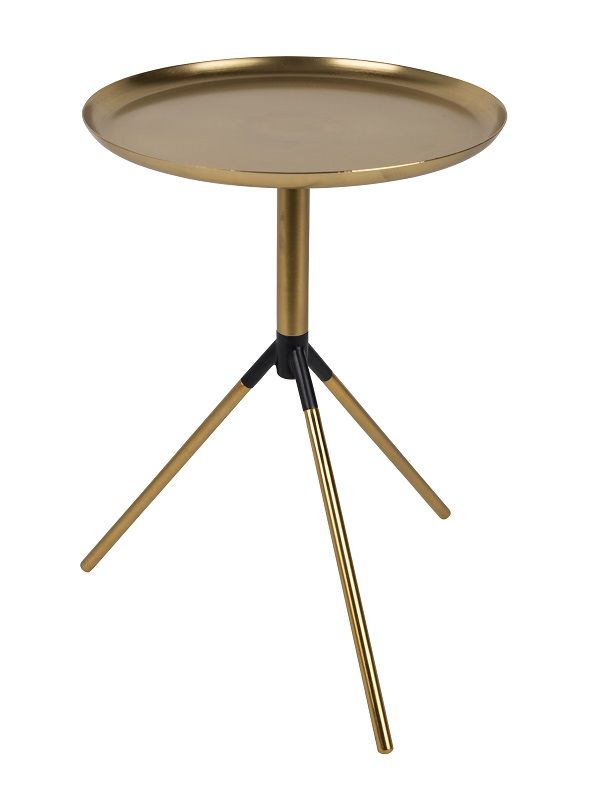 homii Fraan Side Table, Gold, Ø31