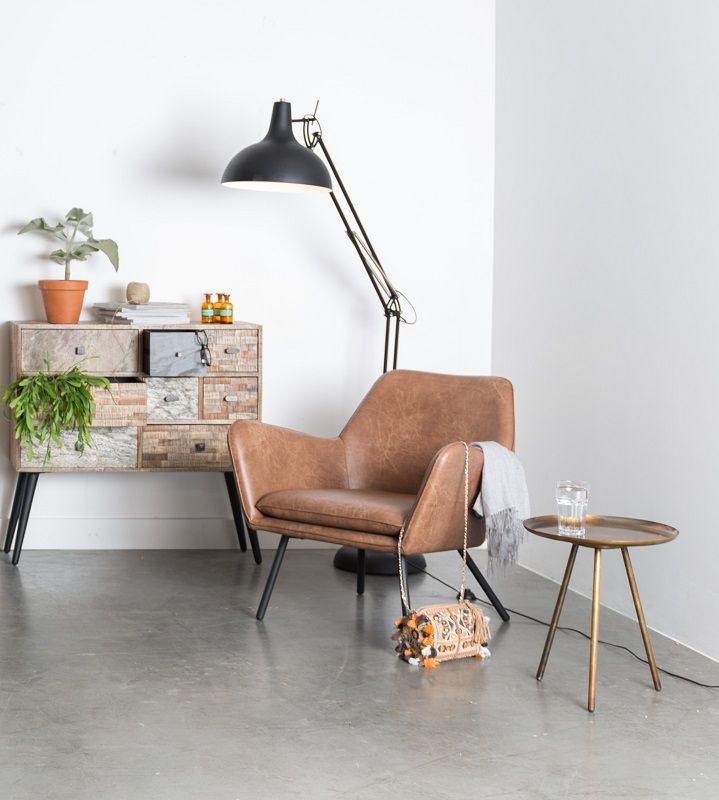 homii Frost Side Table, Copper, Ø39