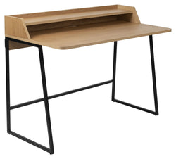 Giorgio Desk with shelf, Oak veneer