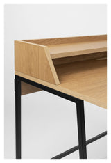 Giorgio Desk with shelf, Oak veneer