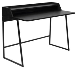 Giorgio Desk with shelf, Black Oak veneer