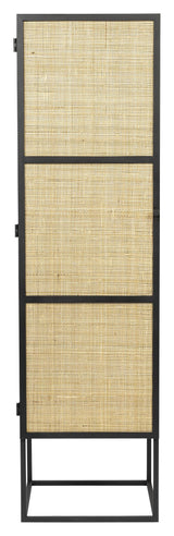 homii Guuji Vitrine cabinet with 1 door, Nature/Black