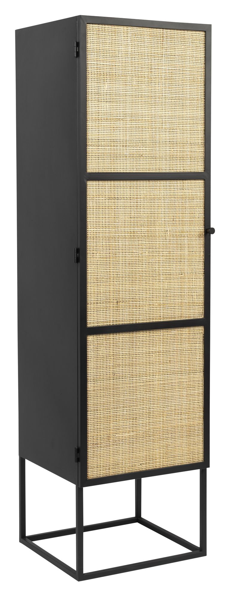 homii Guuji Vitrine cabinet with 1 door, Nature/Black