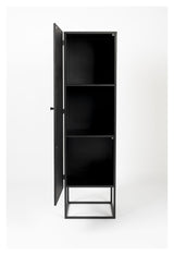 homii Guuji Vitrine cabinet with 1 door, Nature/Black