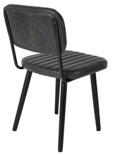 homii Jake Dining chair, Black PU leather seat