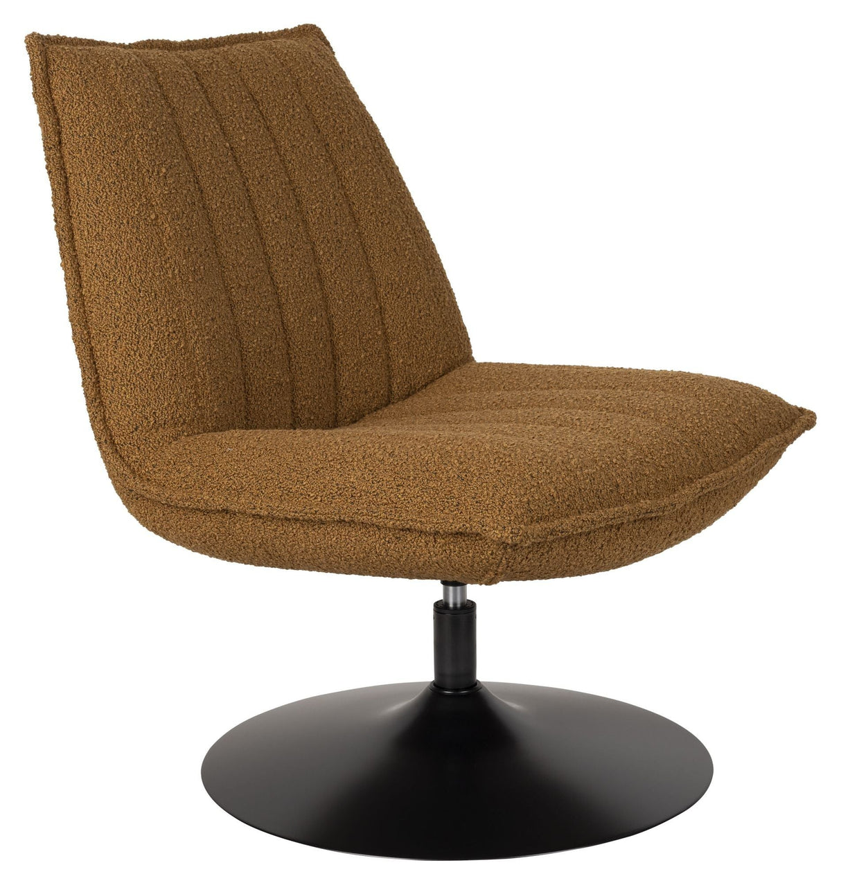 Jax Lounge Chair, Yellow Bouclé